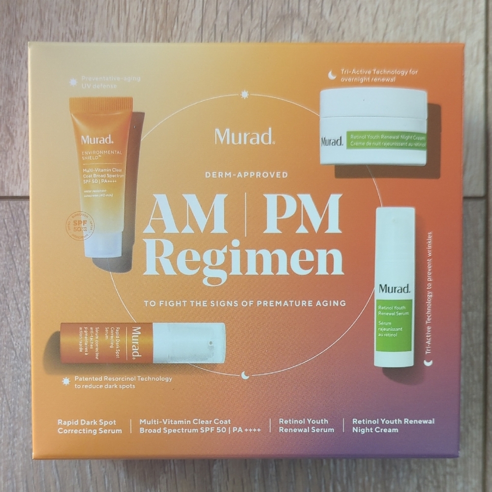 Murad AM/PM Regimen Skincare Set - Orange and Green